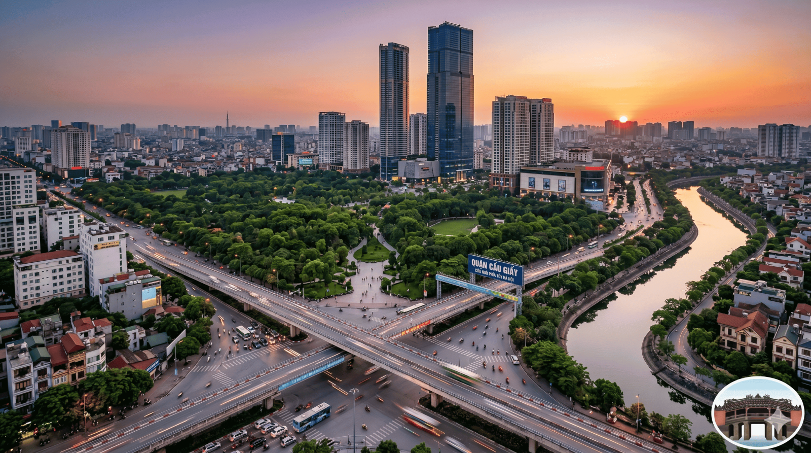 Toàn cảnh quận Cầu Giấy sầm uất - Nơi tập trung nhiều việc làm thêm lương cao cho sinh viên